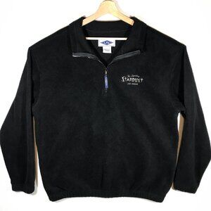 LAL Adult's Large Black Polartec 1/4 Zip Stardust Long Sleeve Jacket Vintage